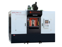 Eight-station eleven-axis vertical rotary modular machine tool